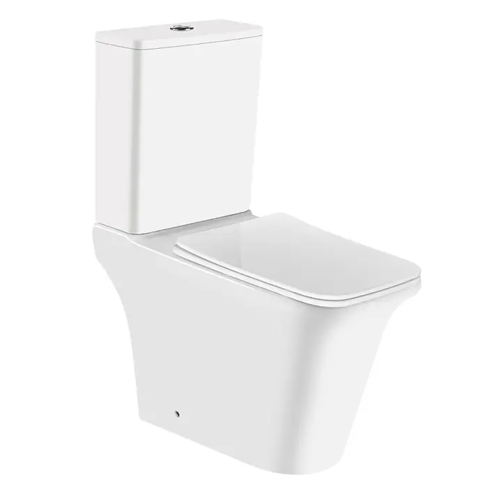 Унитаз-компакт Azario Аверо 660x360х820 напольный, безободковый с бачком и сиденьем микролифт (AZ-3121)