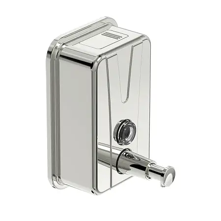 Дозатор для жидкого мыла Loranto настенный, 500 мл, нержавеющая сталь (4711.04.050.P)