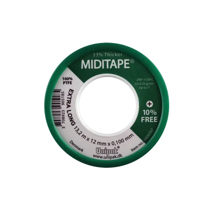 ФУМ-лента Unipak MIDITAPE 13,2м*12мм*0,10мм (1000307)