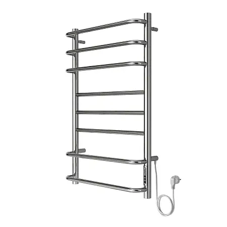 Полотенцесушитель электрический AZARIO MILAN 500/800 8 секций, диммер справа, хром (AZ90858)