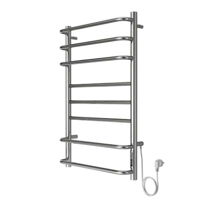 Полотенцесушитель электрический AZARIO MILAN 500/800 8 секций, диммер справа, хром (AZ90858)