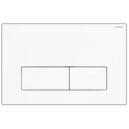Кнопка смыва AZARIO NEW двойная, пластик, белый глянцевый (AZ-015.01)