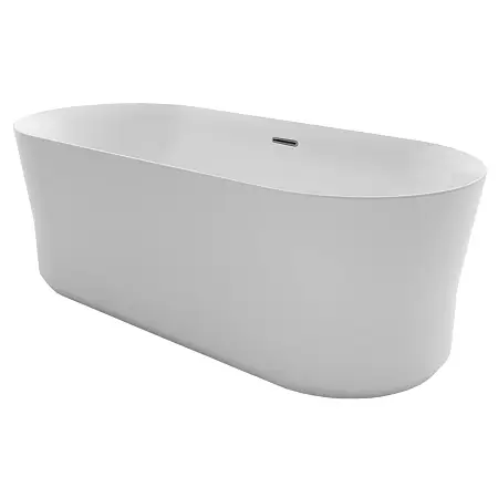 Ванна акриловая AZARIO KENSTON 1700х800х600 свободностоящая, в комплекте с сифоном и металлической рамой (KEN17080)