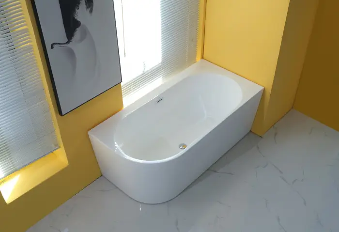 Ванна акриловая пристенная левосторонняя Azario Рио Гранде 1700*800*580 в комплекте с сифоном и металлической рамой AZ-6724-2L 17080