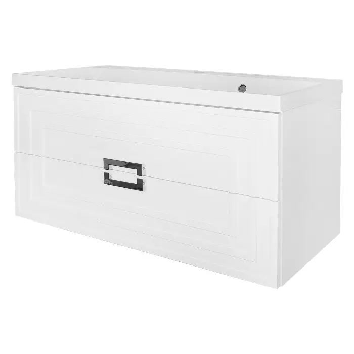 Комплект Тумба Azario ARMARIO 100/2 1000х450х585 подвесная, с раковиной CLASSIK 100, белый глянцевый (CS00096974)