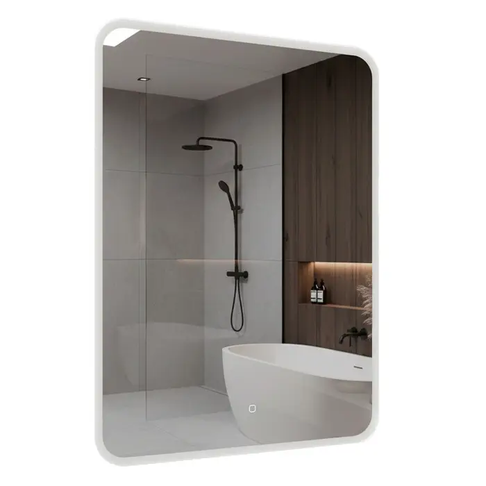 Зеркало Loranto Скай 68,5х89 с подсветкой, сенсорный выключатель с функцией диммера (CS00098014)