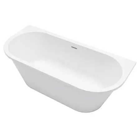 Ванна акриловая Azario ELCON 1800x750x580 пристенная, в комплекте с сифоном и металлической рамой (ELC18075)