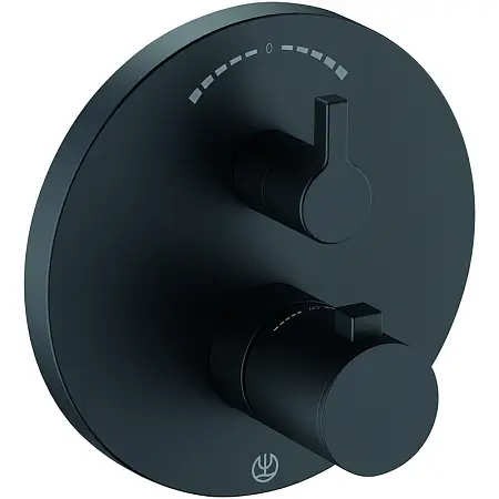 Смеситель для душа Kludi Nova Fonte Puristic внешняя часть, черный матовый (208303915)