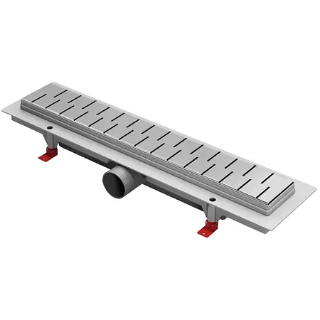 Душевой лоток AZARIO D40 Medium 850 мм, боковой слив, пластиковый, решетка из нержавеющей стали (AZ-CH 850 M)