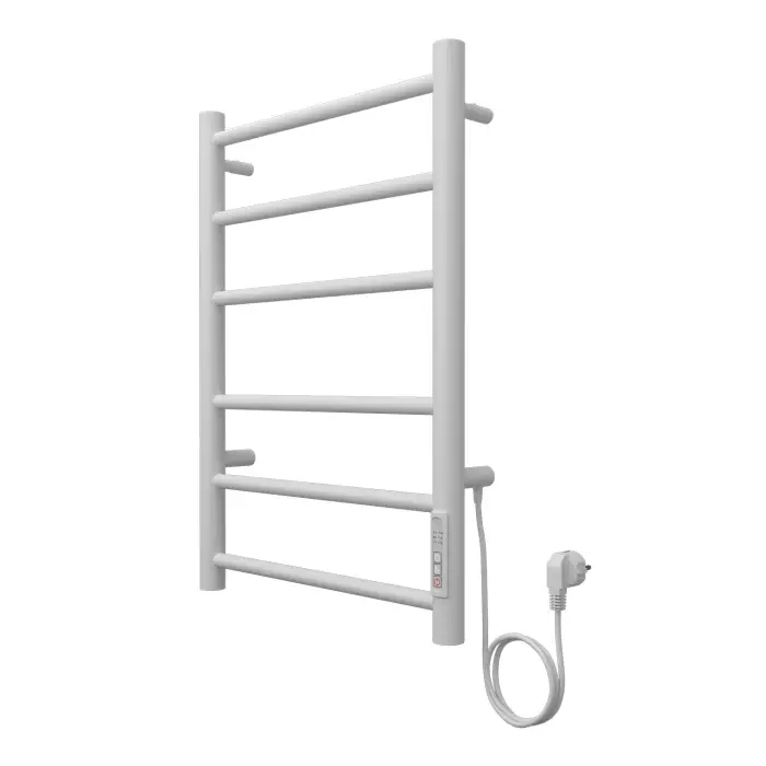 Полотенцесушитель электрический AZARIO PARMA 400/600 6 секций, диммер справа, белый (AZ10846W)