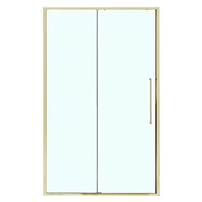 Душевая дверь Azario Шанхай 1500х1950 раздвижная, прозрачное стекло 6 мм, профиль брашированное золото (AZ-Y43-150-BGL-CL)
