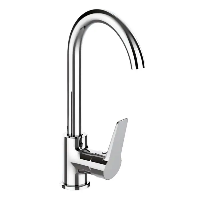 Смеситель для кухни LORANTO INESSA керамический картридж, поворотный излив, хром (LR70287001)