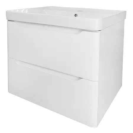 Комплект Тумба Azario LOTOS 60/2 615*480*570 подвесная с раковиной Monte 60 (CS00083929)