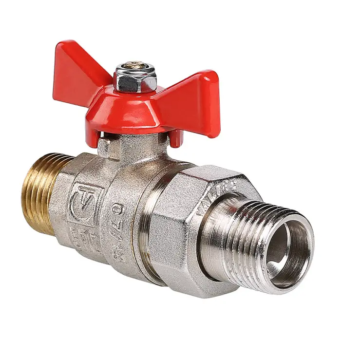 Кран шаровой Valtec BASE с полусгоном 1/2" нар.-нар. (VT.226.N.04)