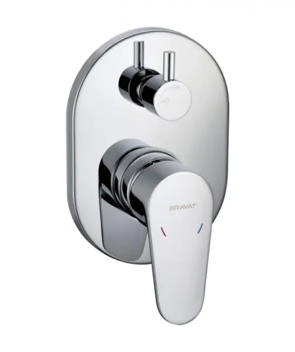 Смеситель для душа Bravat Eler 2-функц, Хром (FB848238CP-2-RUS)