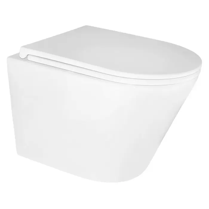 Унитаз подвесной Azario Teramo 515х355х365 безободковый, с быстросъемным сиденьем микролифт (AZ-0053)