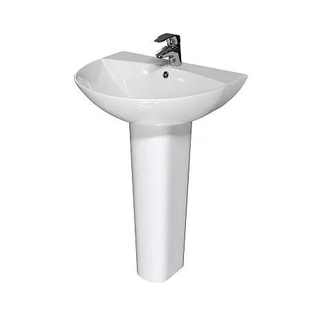 Раковина Azario Виада 560х470х805 на пьедестале, белый (AZ-5001)