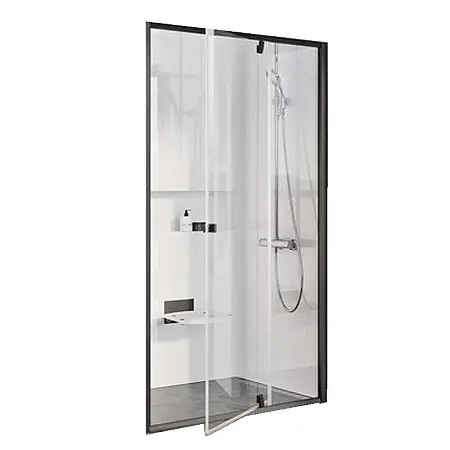 Душевая дверь Ravak Pivot PDOP2-100 распашная, стекло Transparent, профиль Черный (03GA0300Z1)