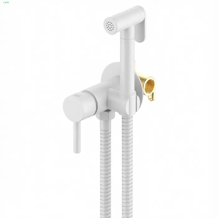 Гигиенический душ Loranto со смесителем, однорычажный, белый (LR80544000)