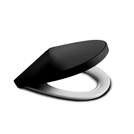 Крышка-сиденье для унитаза Roca VICTORIA NORD микролифт, черная крышка (Z.RU93.0.262.7)