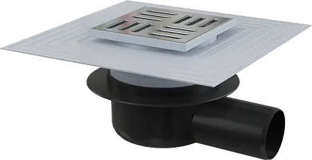 Душевой трап Alcadrain с решеткой хром (APV26C)