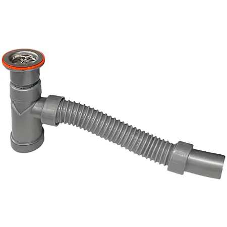 Сифон для раковины Bettoserb бутылочный, серый (125310)