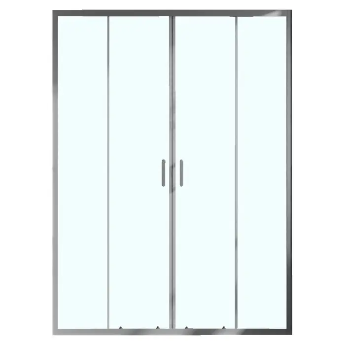 Душевая дверь Azario Токио 1700х1950, прозрачное стекло 6 мм, профиль графит матовый (AZ-362K2-170-MGR-CL)