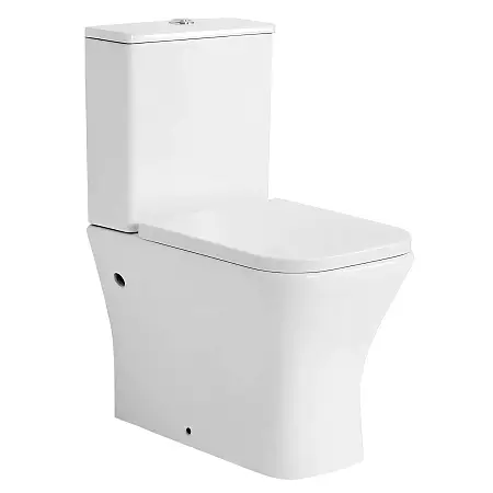 Унитаз-компакт Azario Блейз 385х615х801 напольный, безободковый с быстросъемным сиденьем микролифт (AZ-55-1)