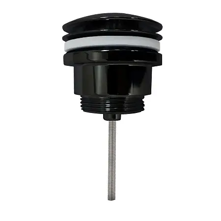 Донный клапан AZARIO для раковины, CLIC-CLAC, 1 1/4, латунь, черный (AZ-105-BL-Н)